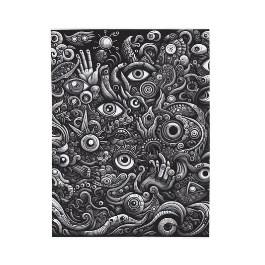 Eccentric Visionary Maze - Plush Blanket