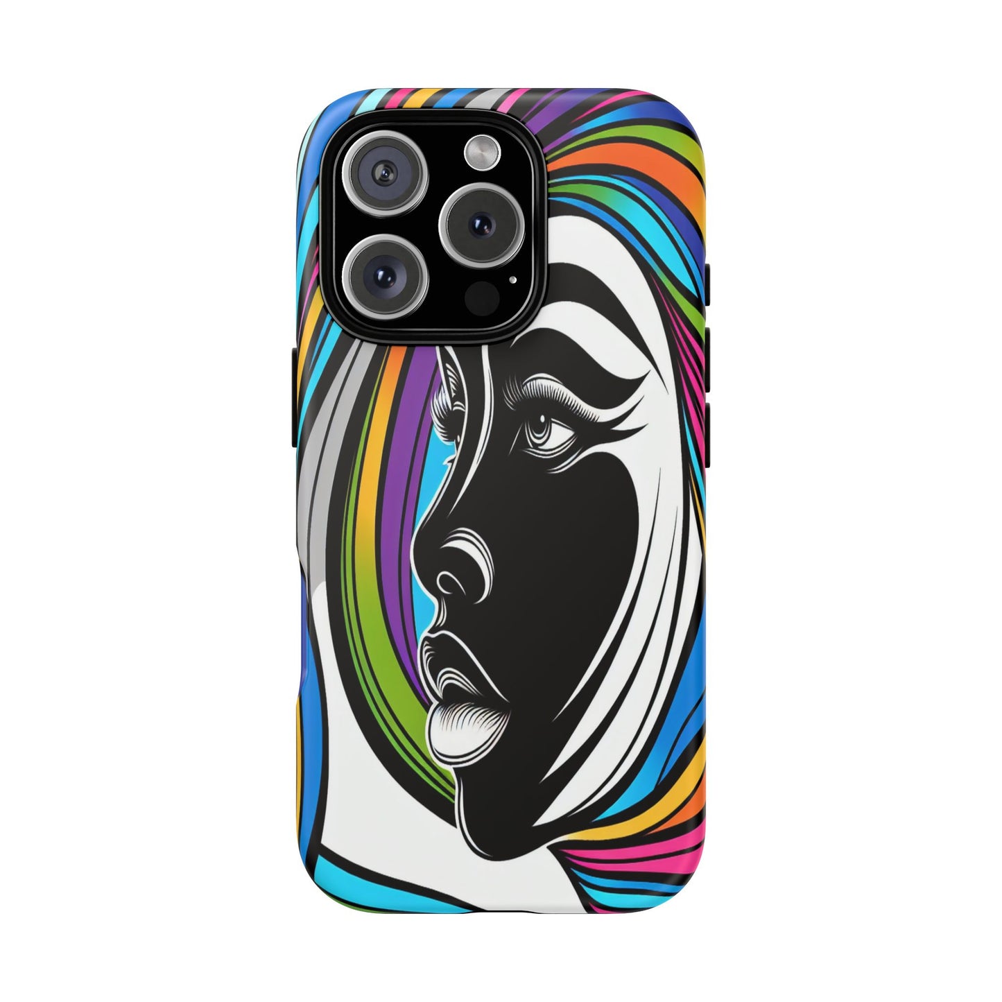 Colorful Portrait Fusion - Phone Case