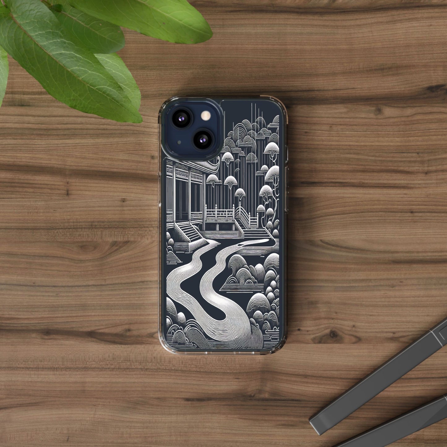 Transparent Zen Pathway Iphone Case Compatible With Iphone 16 15 14 - Clear Phone Cover