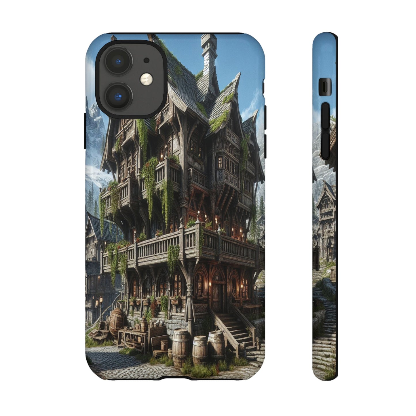 Custom ProtectiveMountain Village RetreatIphone Case Compatible With Iphone 16 15 14 - Phone Cover