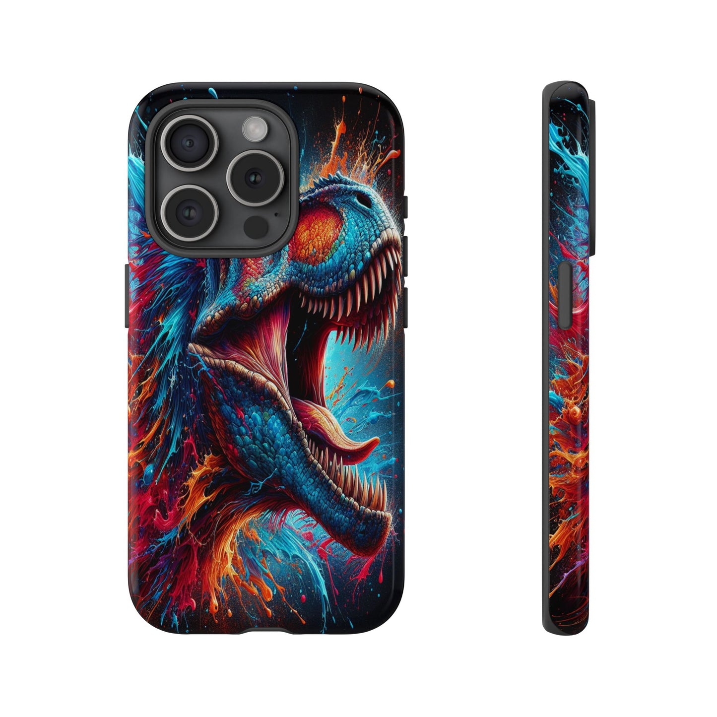 Colorburst Dinosaur Roar - Phone Case