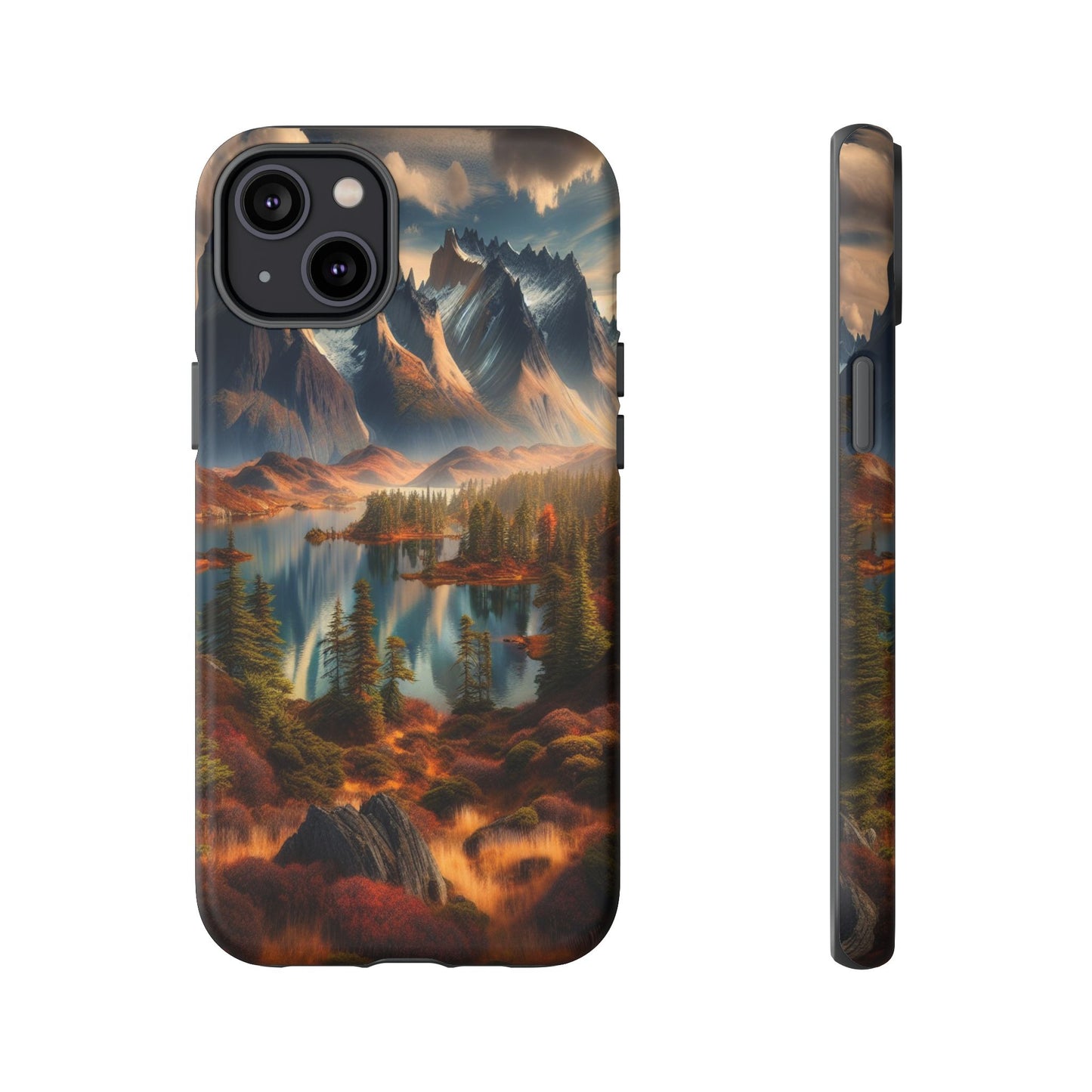 Custom ProtectiveMajestic Peaks and Tranquil WatersIphone Case Compatible With Iphone 16 15 14 - Phone Cover