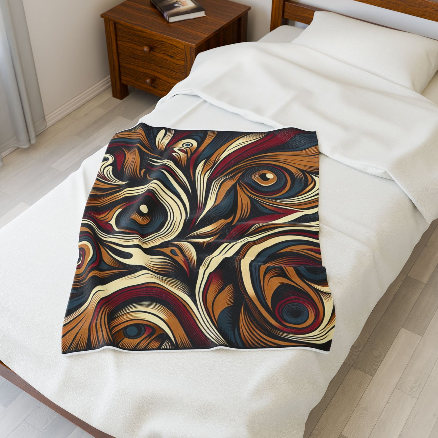 Mysterious Swirls - Plush Blanket