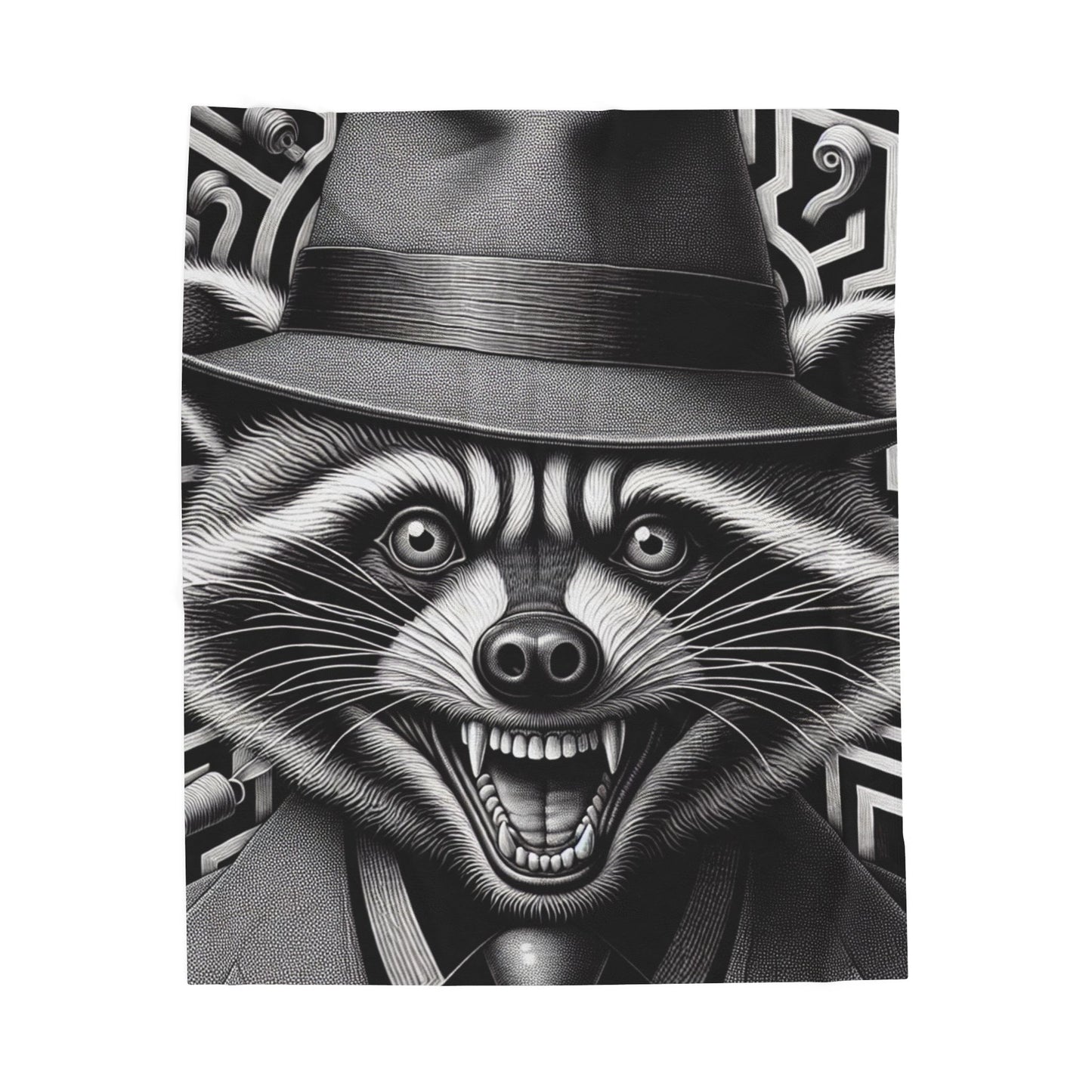 Raccoon's Labyrinth Adventure - Plush Blanket