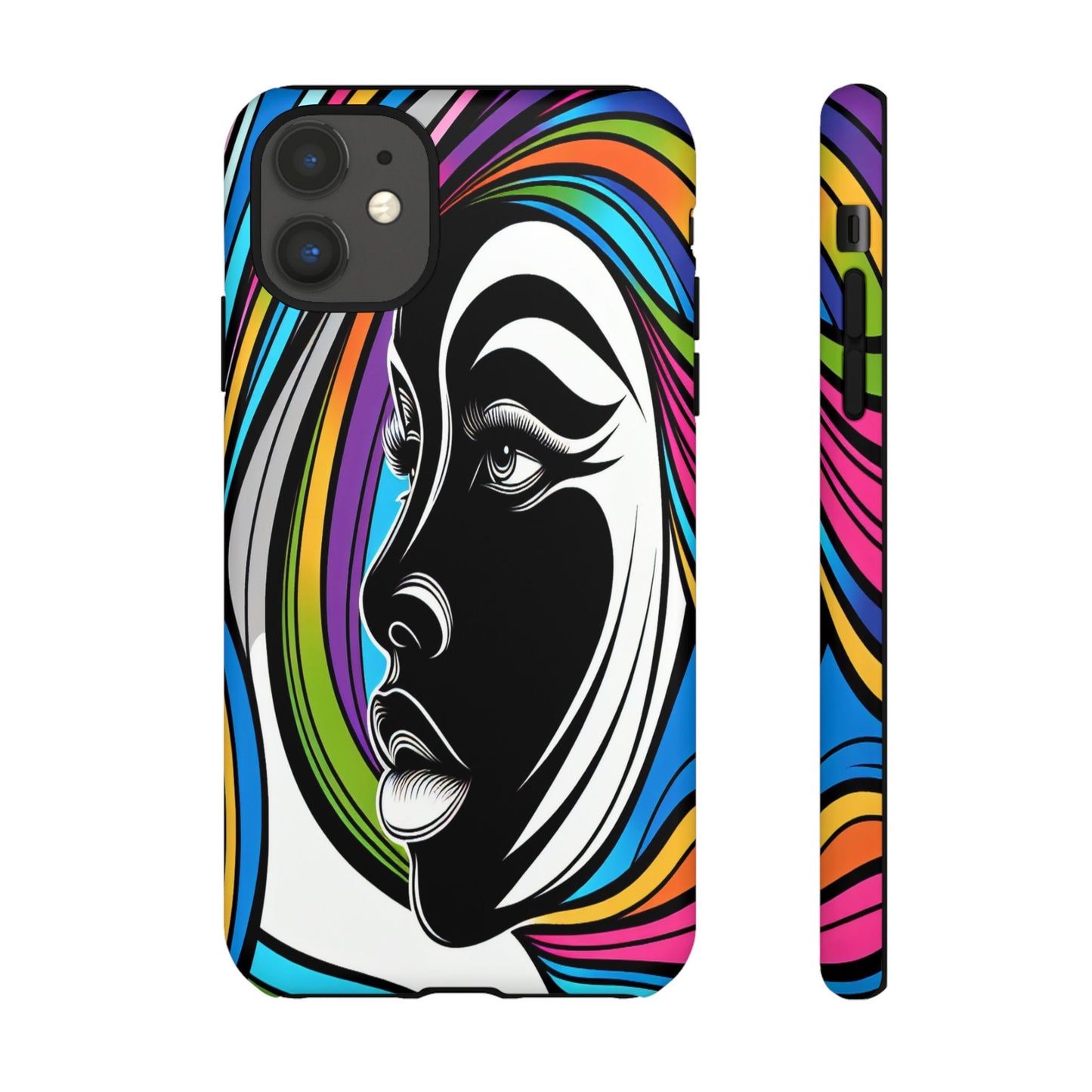 Colorful Portrait Fusion - Phone Case