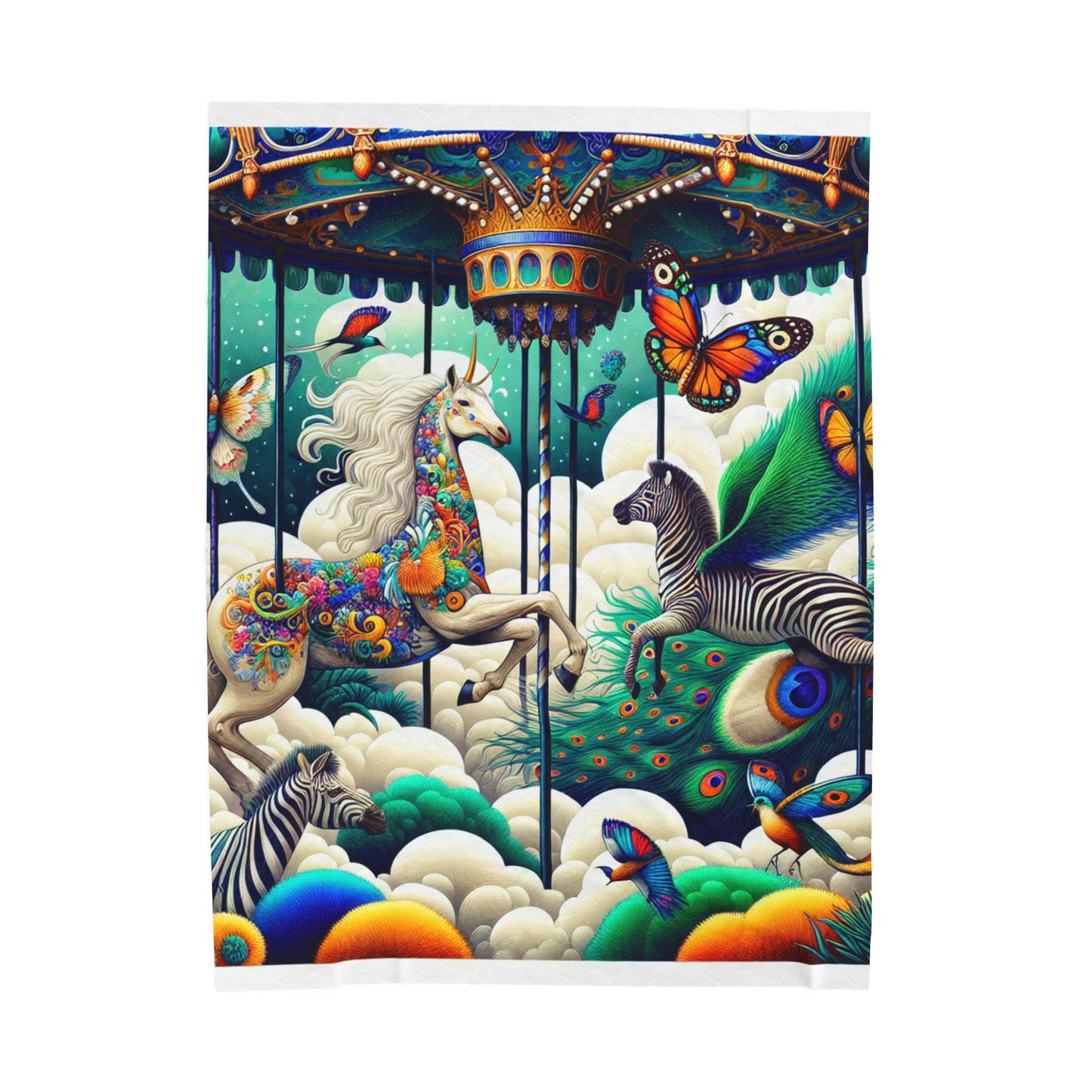 Carousel of Dreams - Plush Blanket