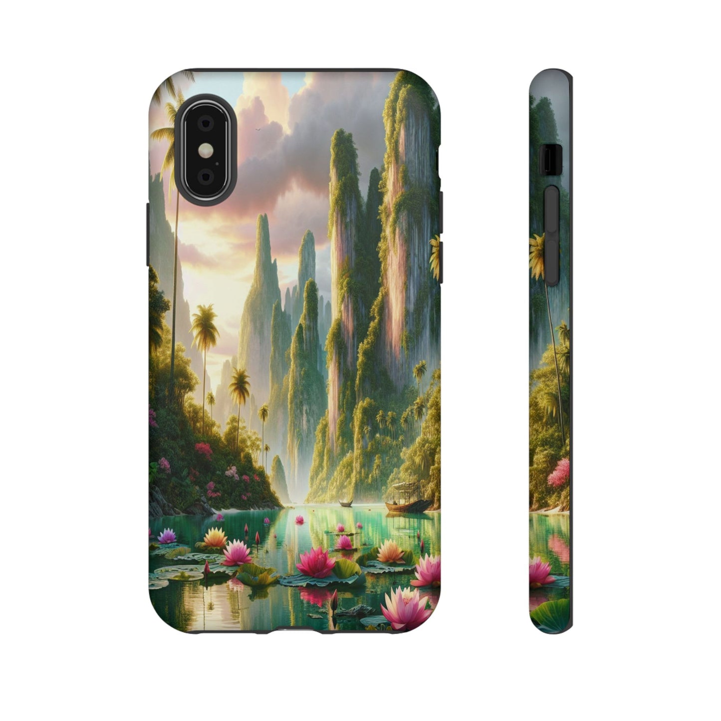 Custom Protective Tropical Oasis Vista Iphone Case Compatible With Iphone 16 15 14 - Phone Cover