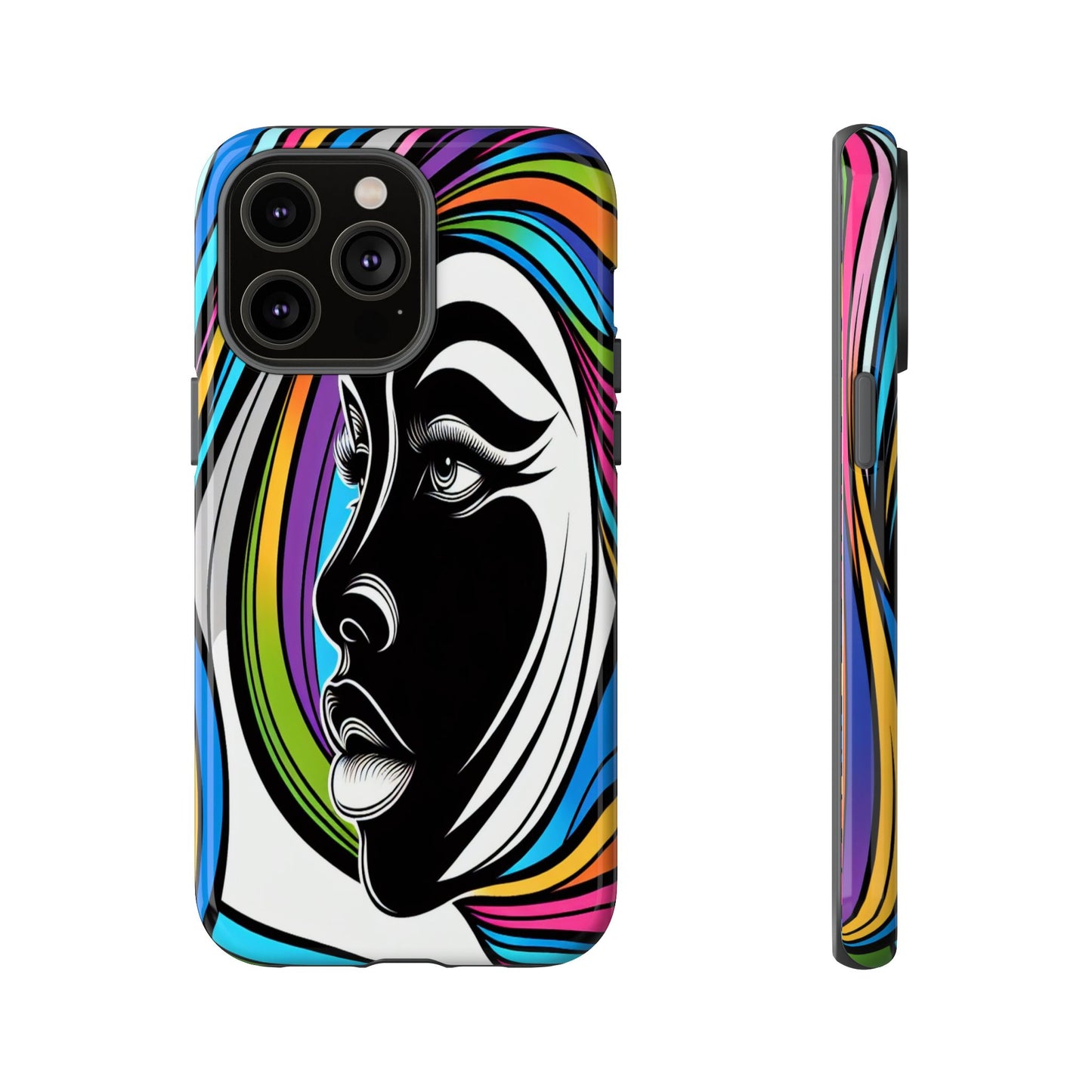 Colorful Portrait Fusion - Phone Case