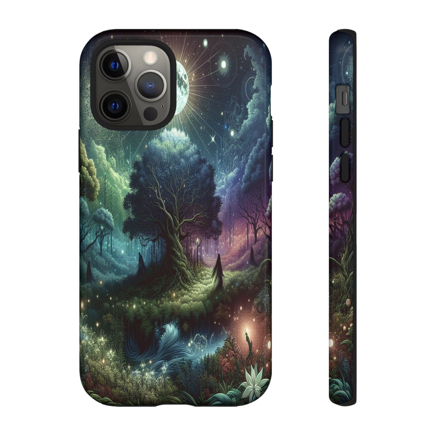 Luminous Forest Nightscape - Phone Case