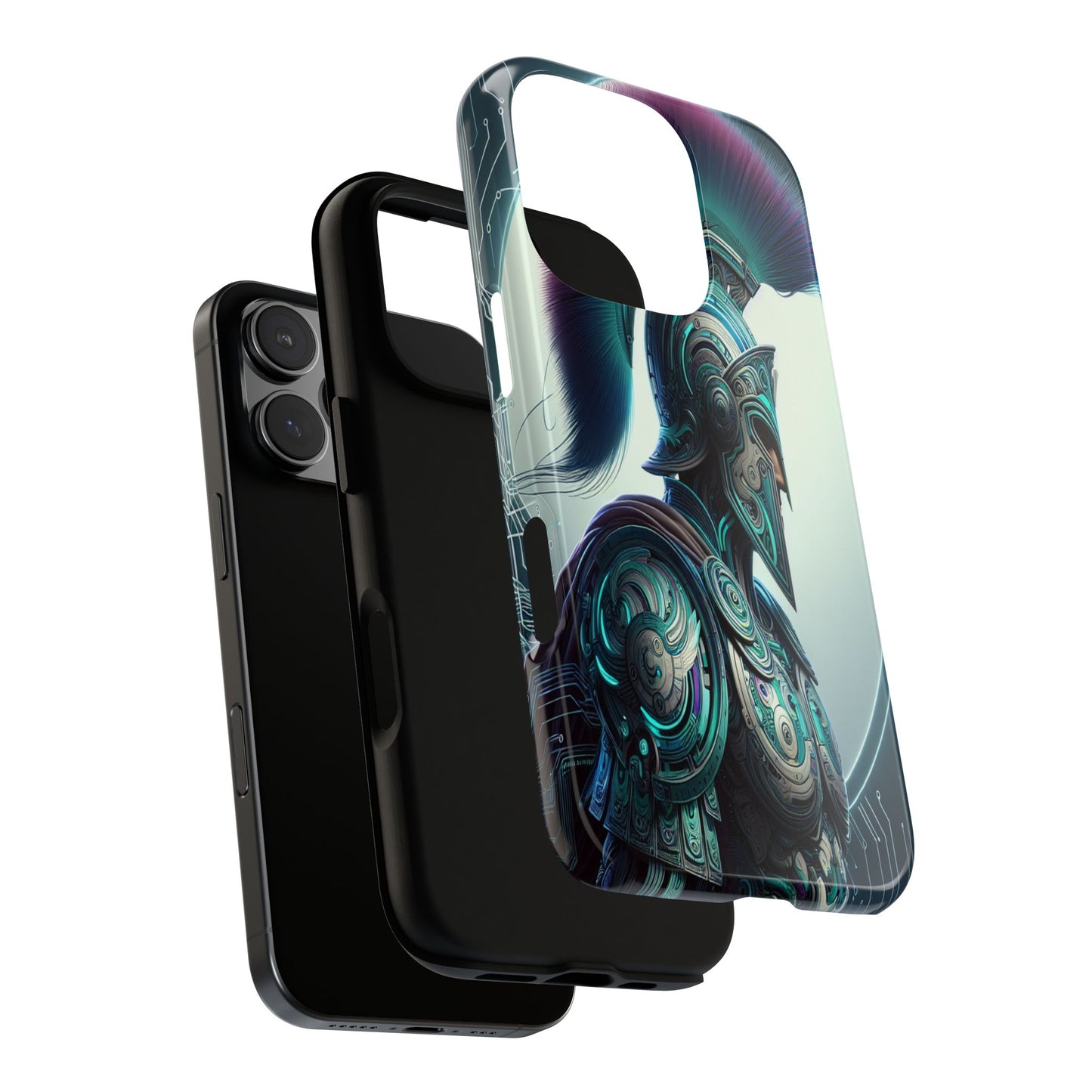 Custom ProtectiveGuardian of the Digital RealmIphone Case Compatible With Iphone 16 15 14 - Phone Cover
