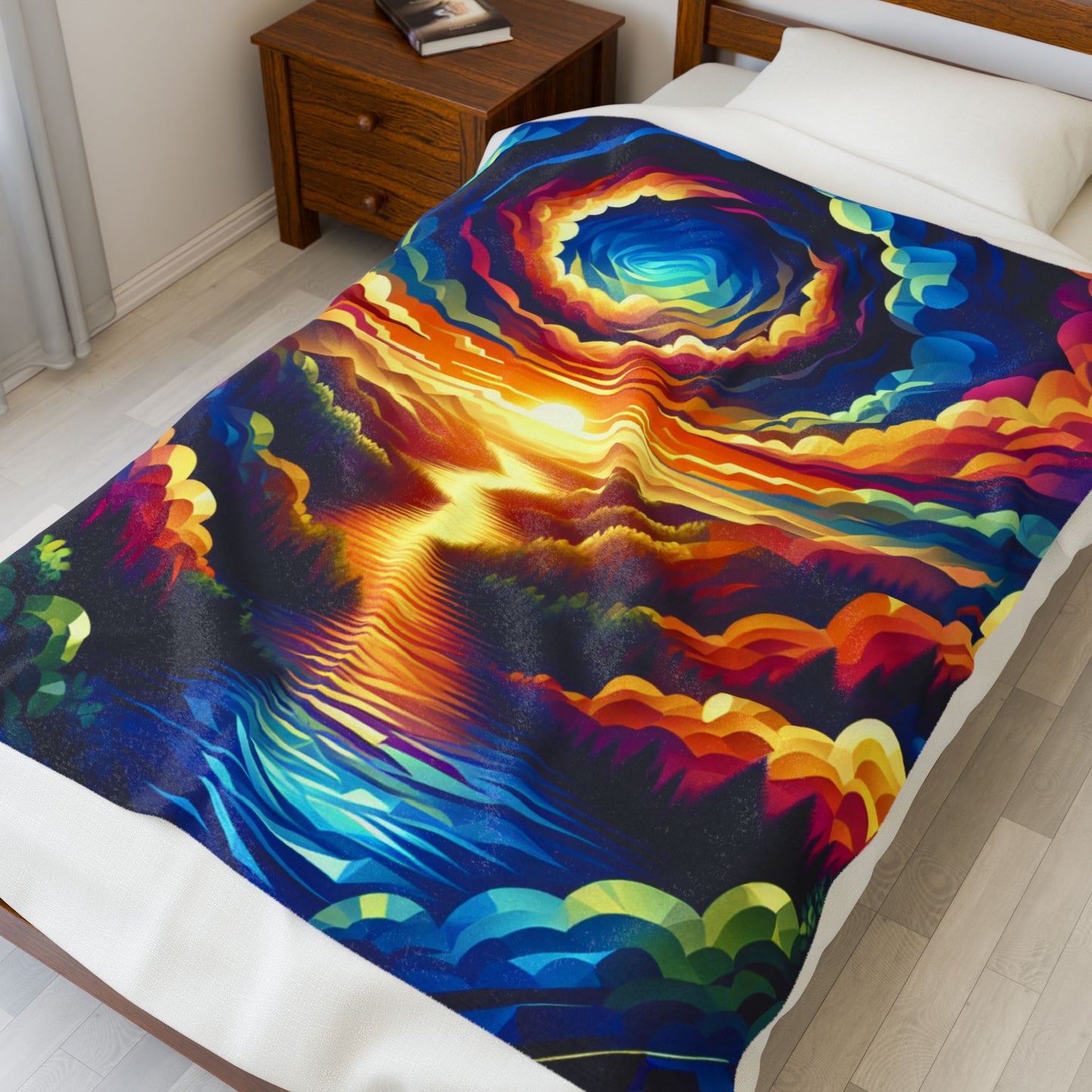 Cascade of Radiance - Plush Blanket