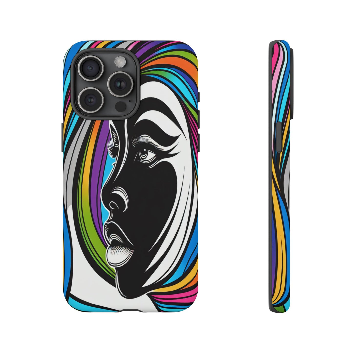 Colorful Portrait Fusion - Phone Case