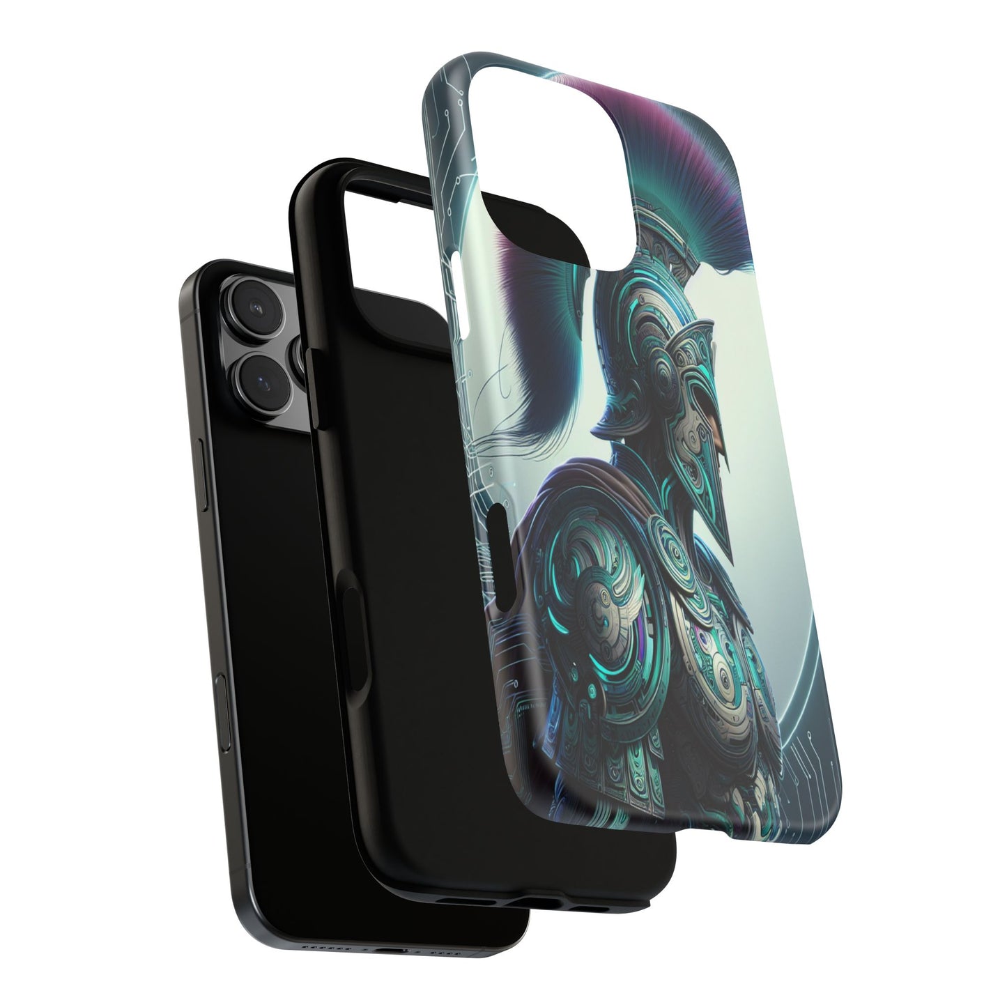 Custom ProtectiveGuardian of the Digital RealmIphone Case Compatible With Iphone 16 15 14 - Phone Cover