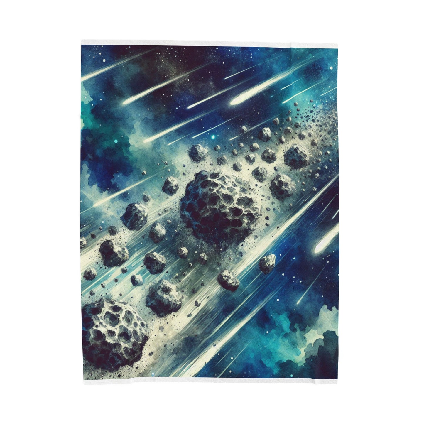 Asteroid Cascade - Plush Blanket