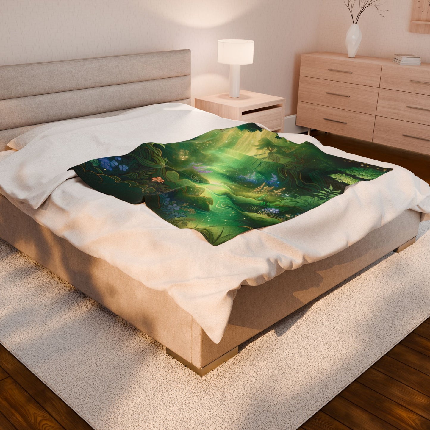 Enchanted Glade Radiance - Plush Blanket