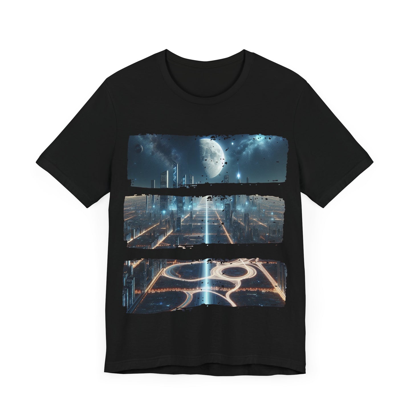 Luminescent Pathways of the Future Metropolis - Jersey Short Sleeve Tee