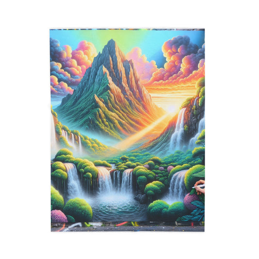 Cascading Wonders - Plush Blanket