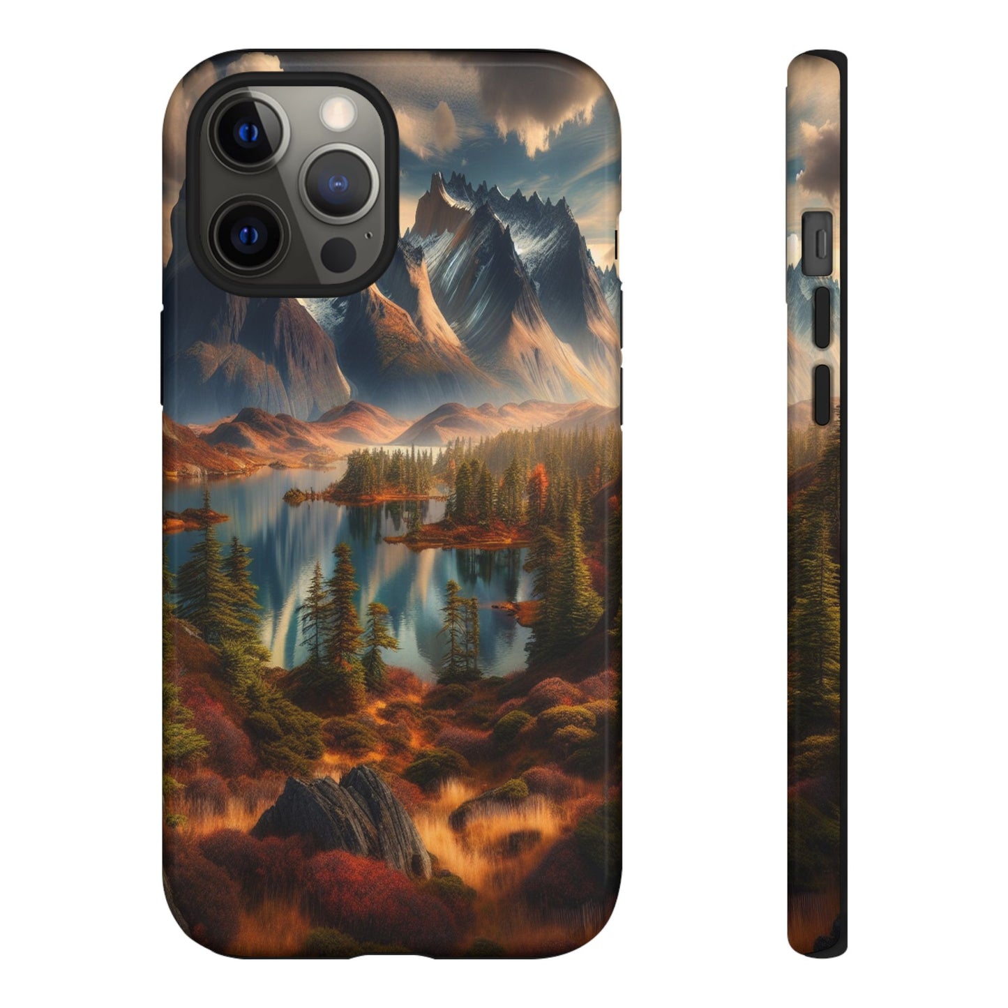 Custom ProtectiveMajestic Peaks and Tranquil WatersIphone Case Compatible With Iphone 16 15 14 - Phone Cover