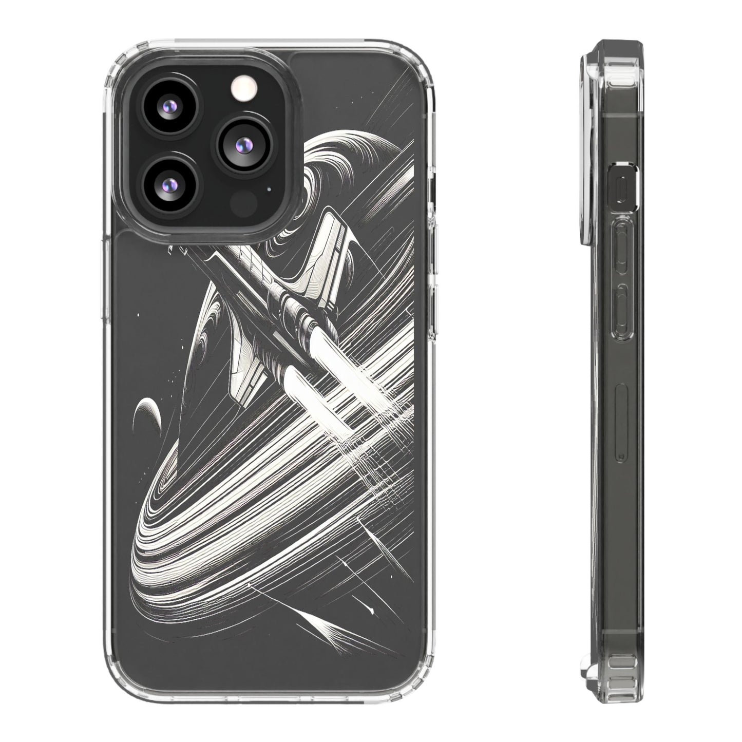 Transparent Voyage Beyond the Rings Iphone Case Compatible With Iphone 16 15 14 - Clear Phone Cover