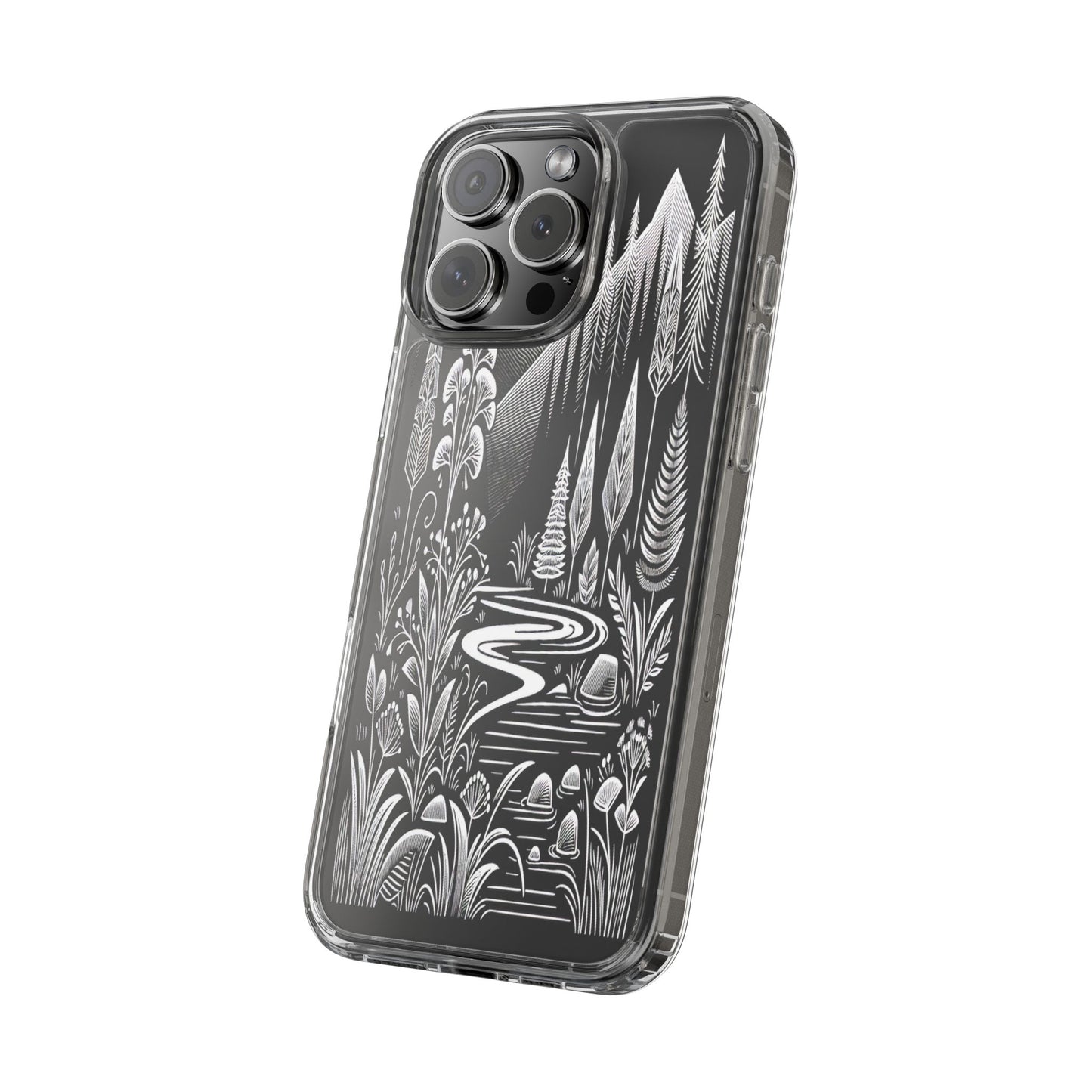 Transparent Alpine Wilderness Pathways Iphone Case Compatible With Iphone 16 15 14 - Clear Phone Cover