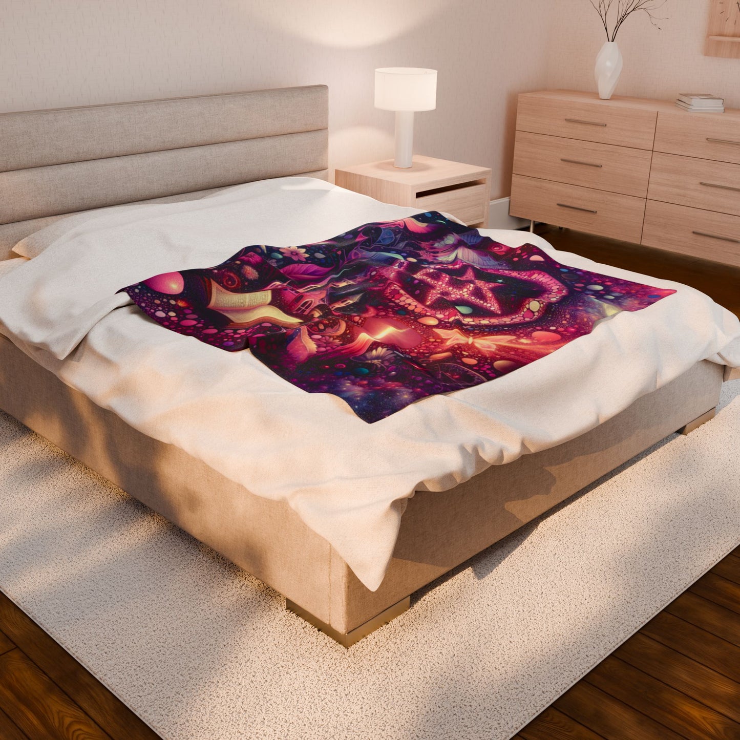 Mystical Realm of Wonder - Plush Blanket