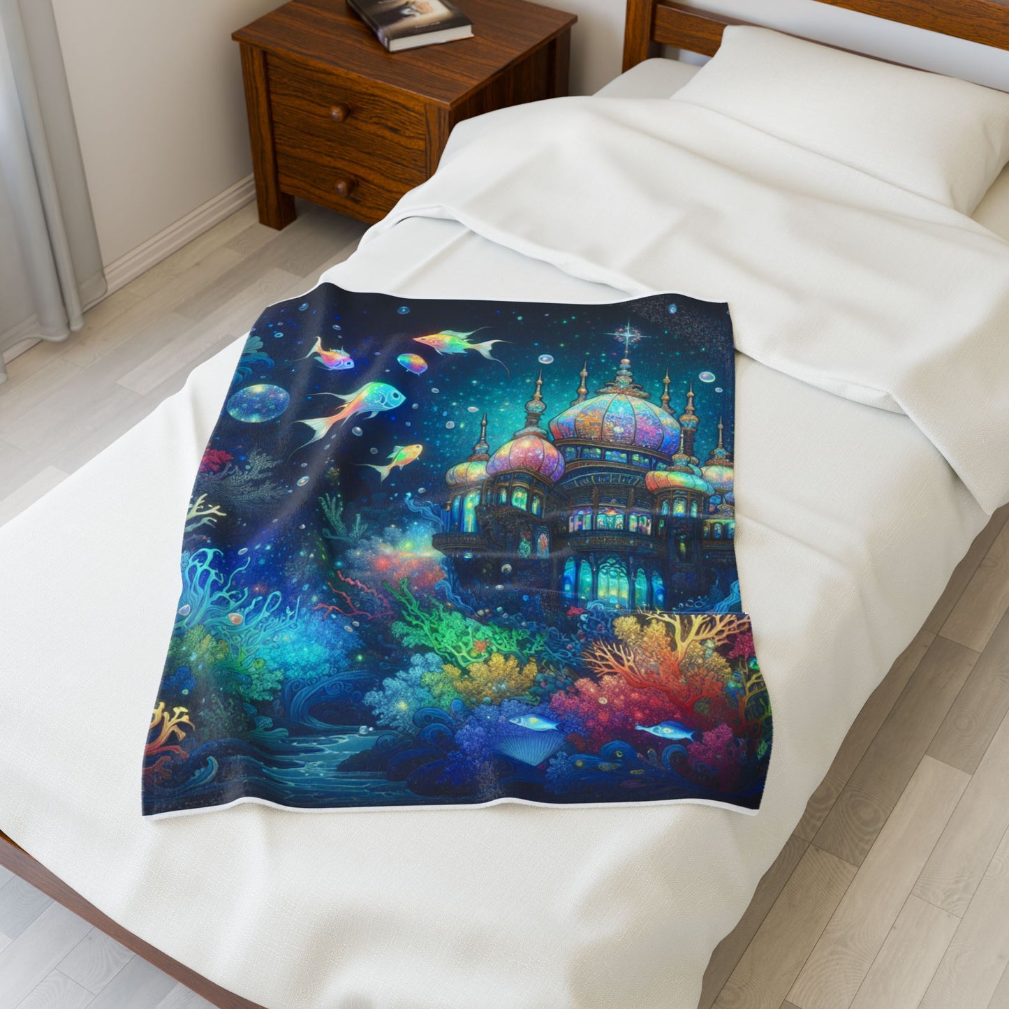 Enchanted Fantasy Pavilion - Plush Blanket