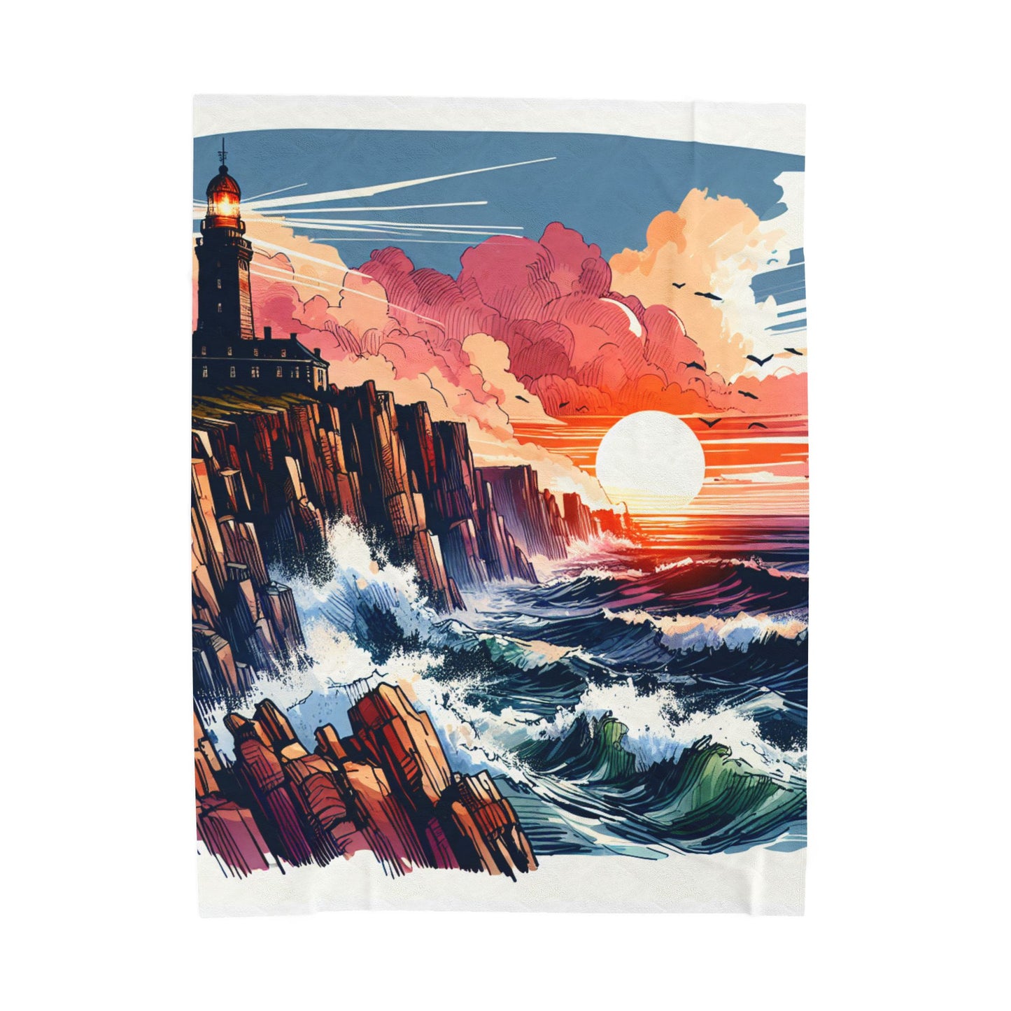 Beacon at the Edge - Plush Blanket