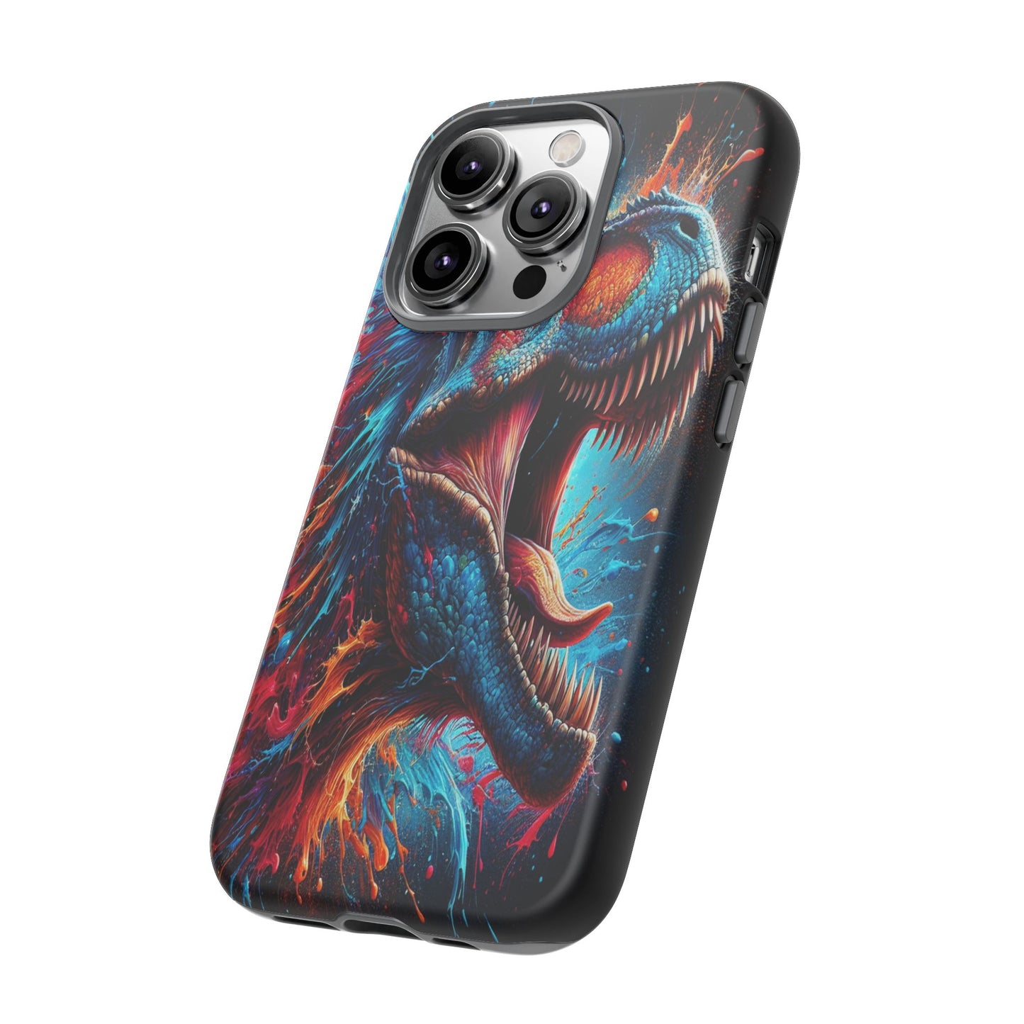 Colorburst Dinosaur Roar - Phone Case