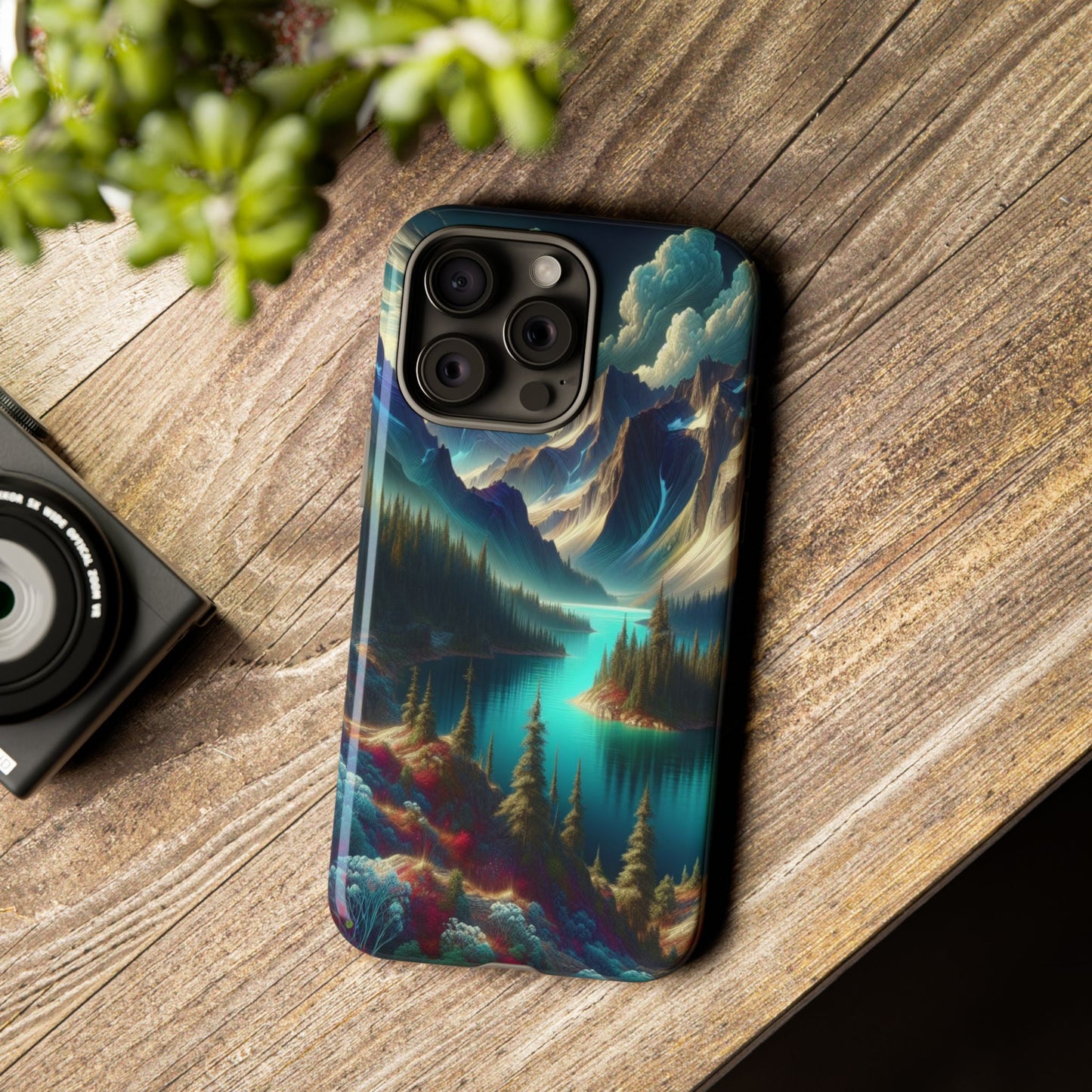 Custom ProtectiveMajestic Peaks and Tranquil WatersIphone Case Compatible With Iphone 16 15 14 - Phone Cover