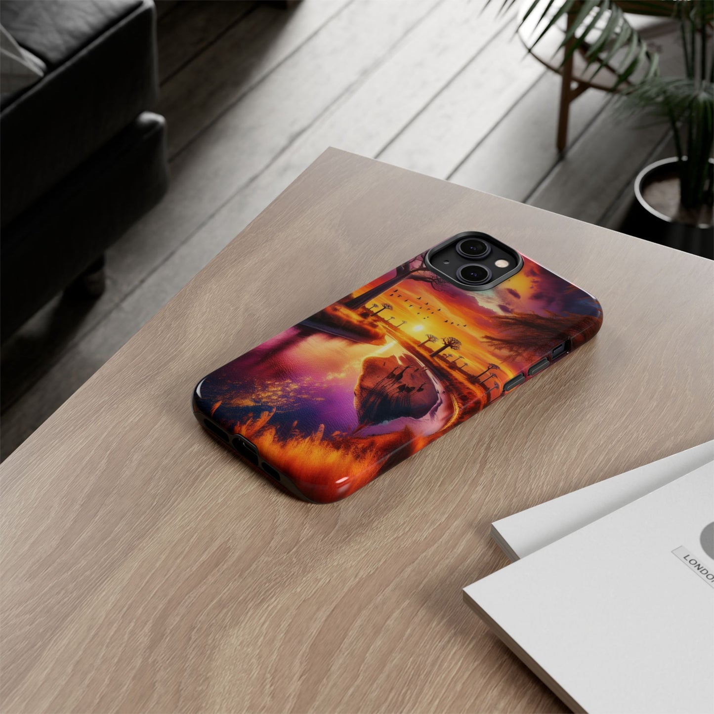 Journey Through Radiant Savannah - Phone Case