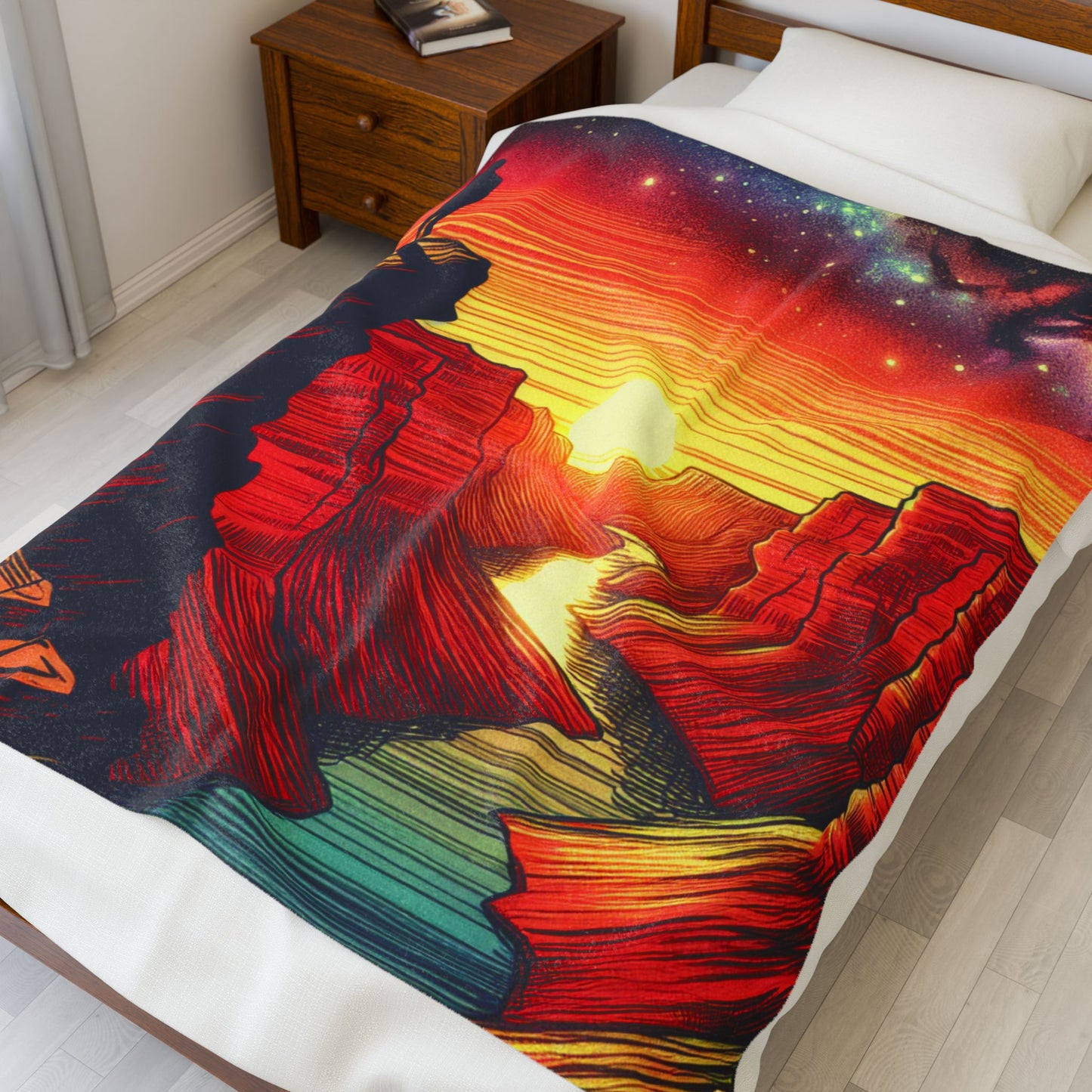 Canyon Reverie at Dawn - Plush Blanket