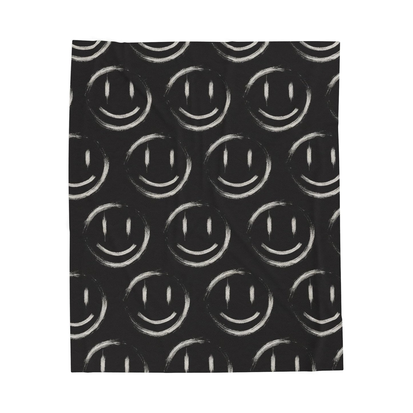 Smile in the Dark (Pattern) - Plush Blanket