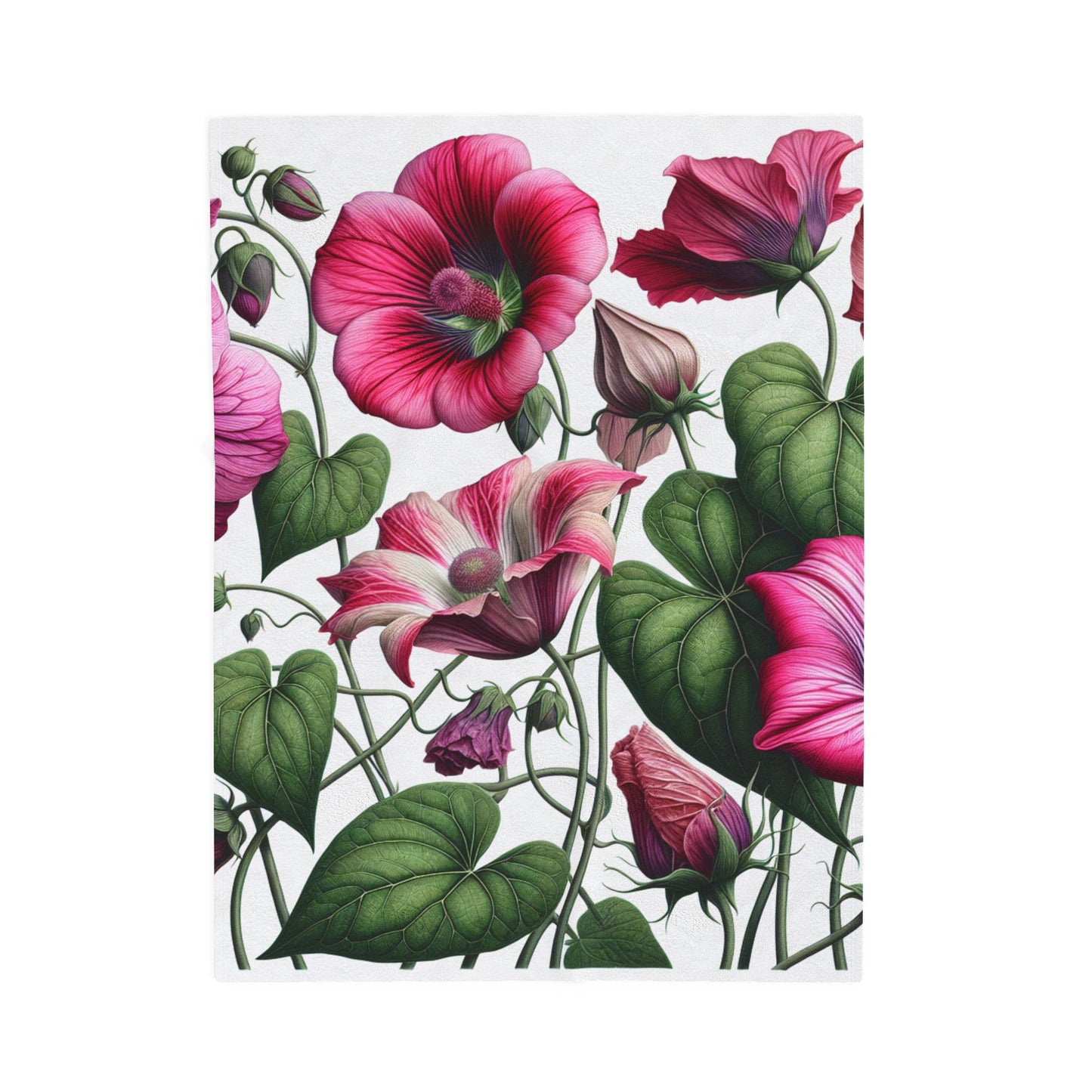 Petals and Heartstrings- Plush Blanket