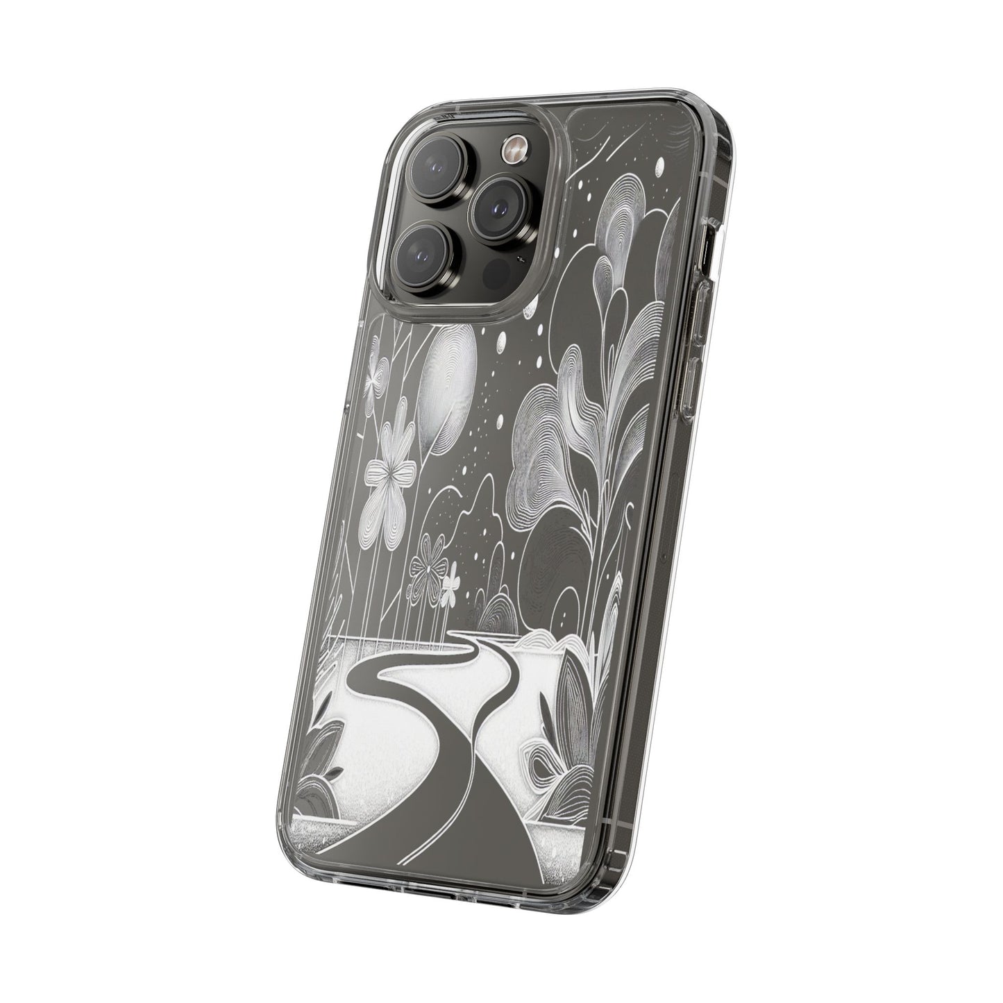 Transparent Pathway to Imagination Iphone Case Compatible With Iphone 16 15 14 - Clear Phone Cover