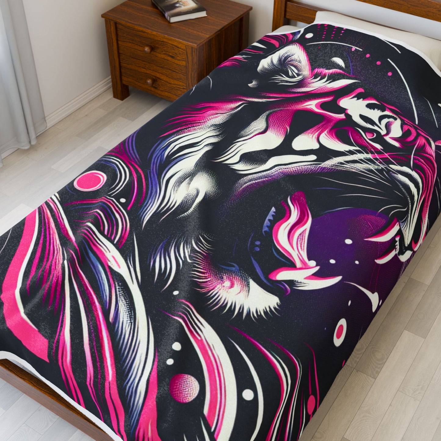 Fierce Majesty Unleashed - Plush Blanket