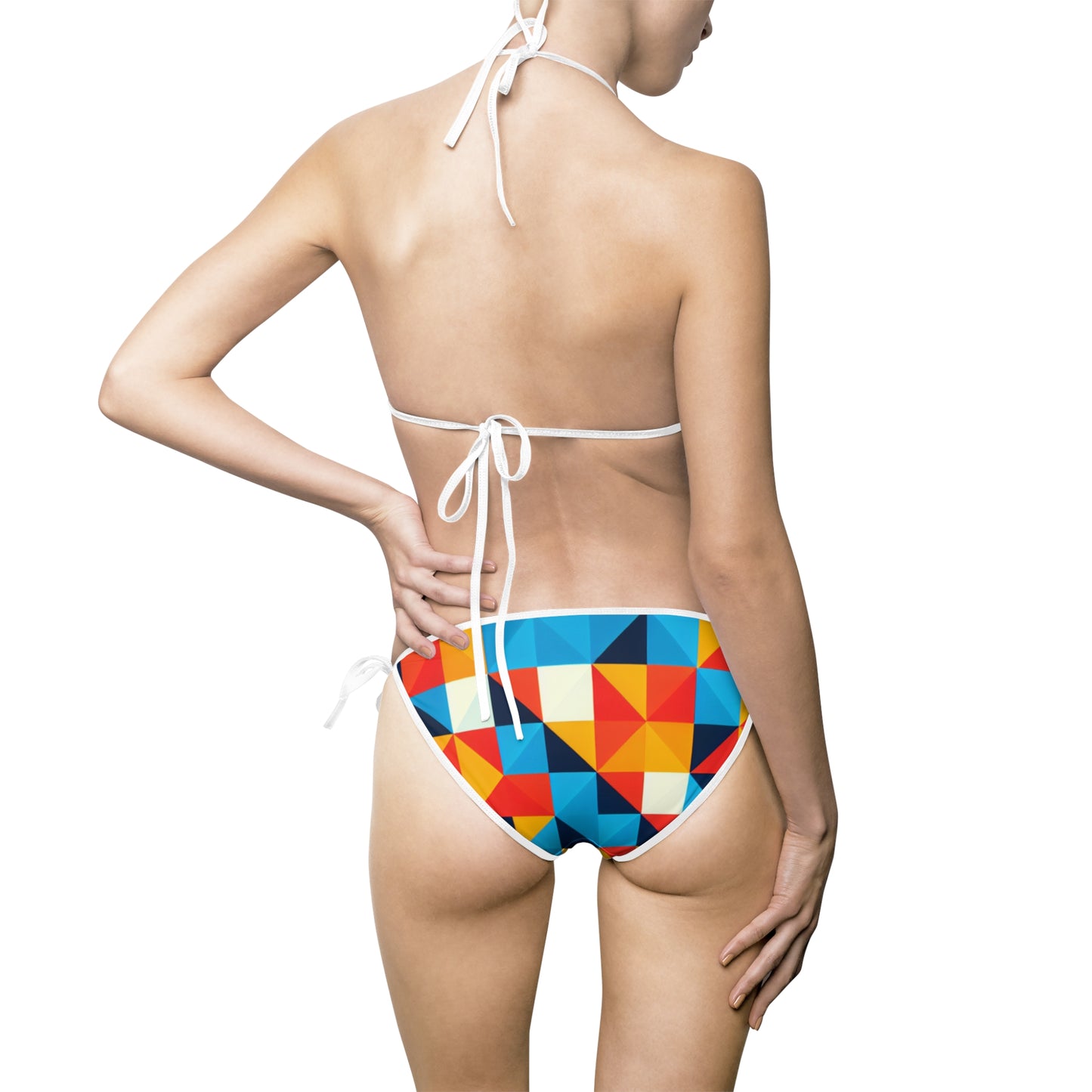 Women's Geometric Spectrum Bikini Swimsuit