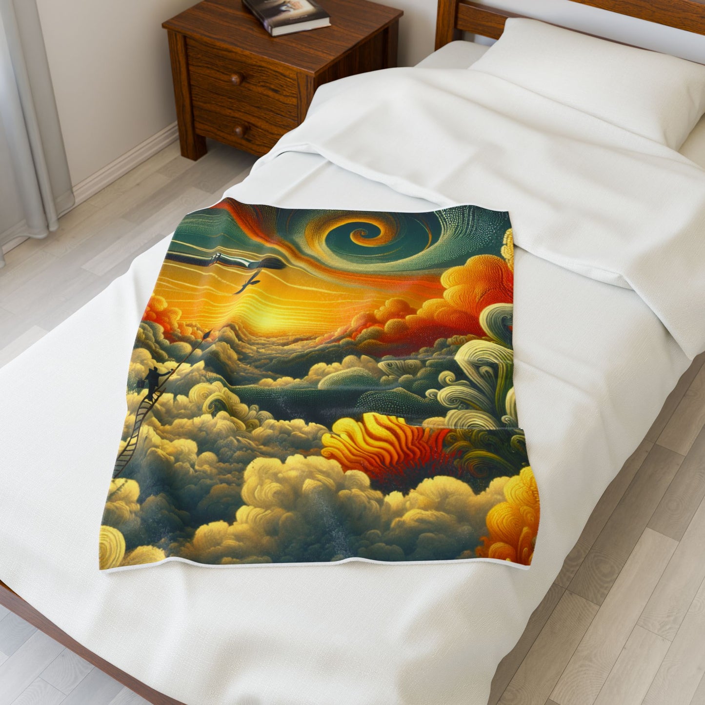 Painter's Dream in the Sky - Plush Blanket