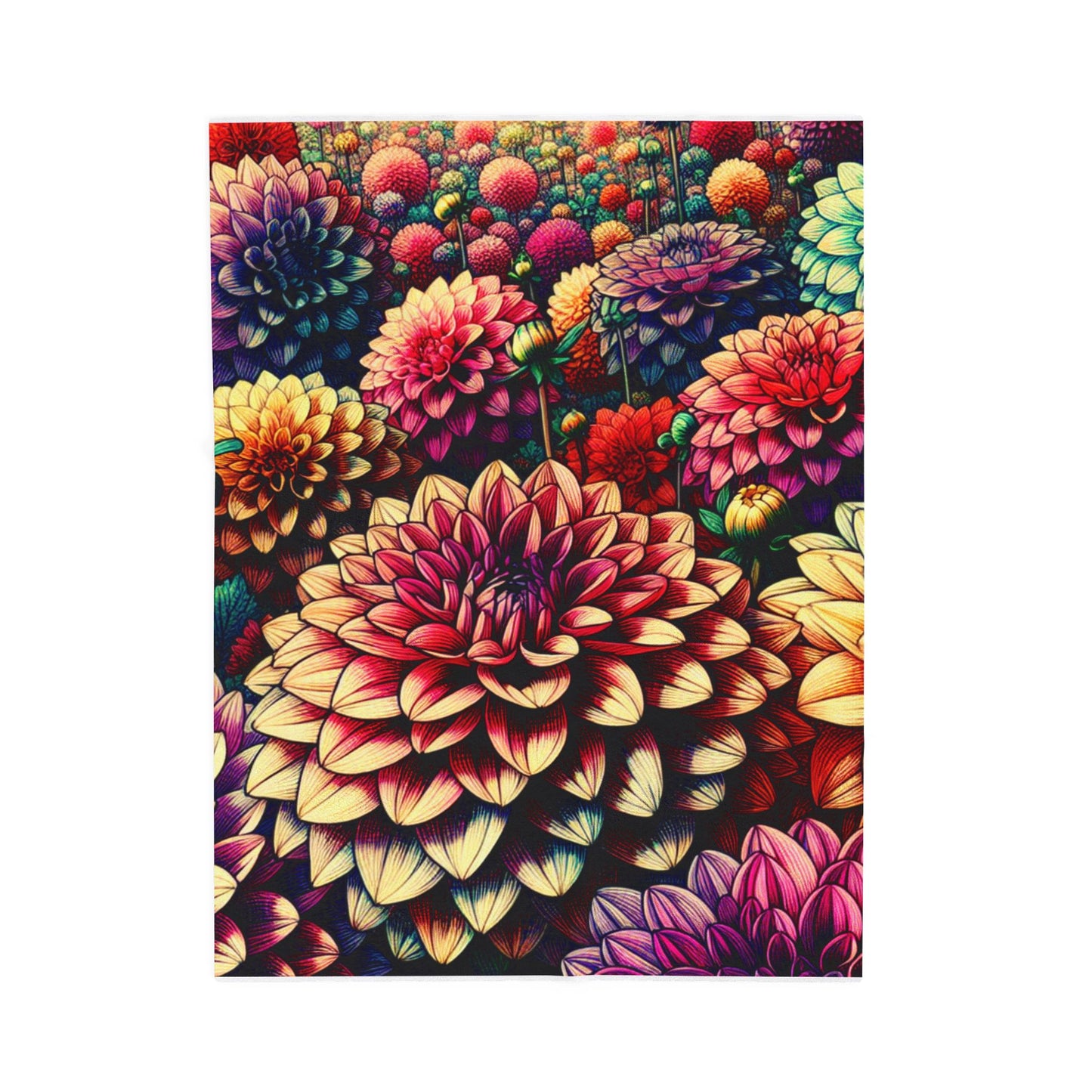 Burst of Petals - Plush Blanket