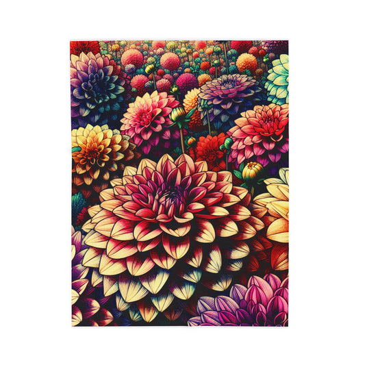 Burst of Petals - Plush Blanket