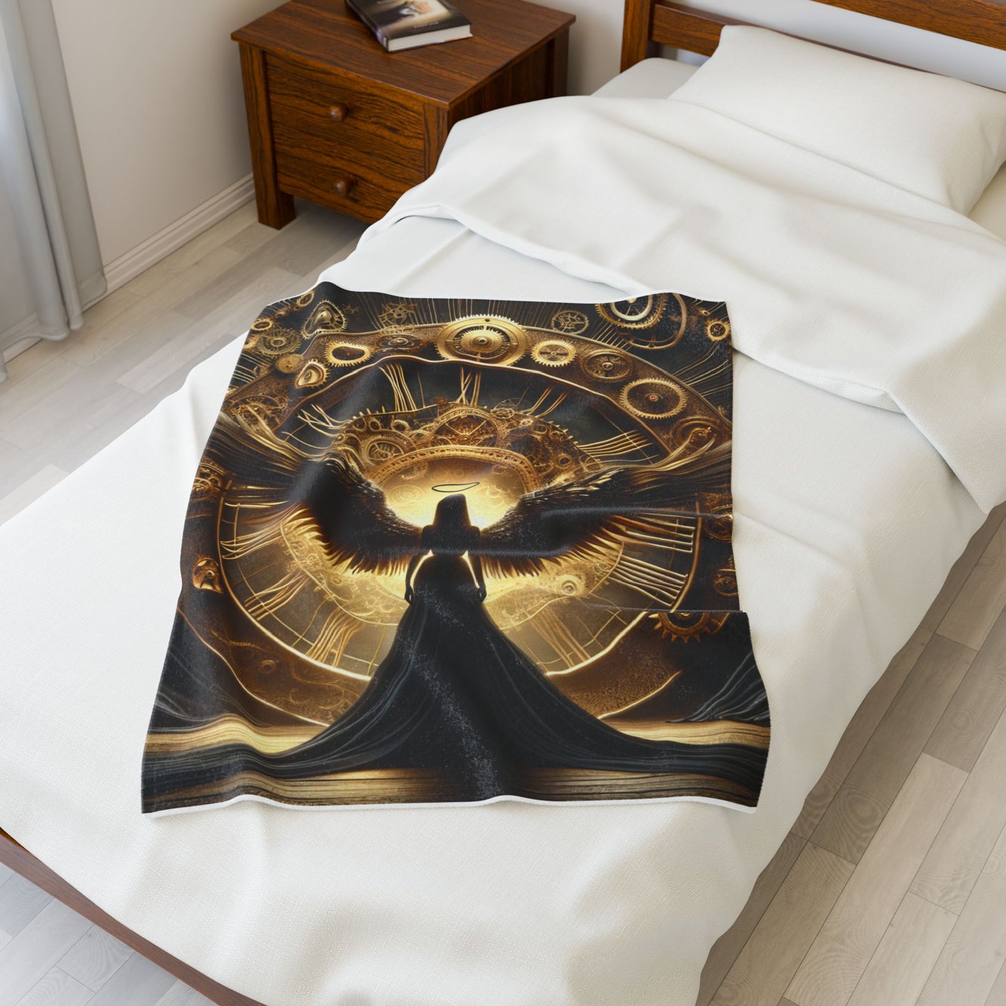 Guardian of the Timebound Wings - Plush Blanket