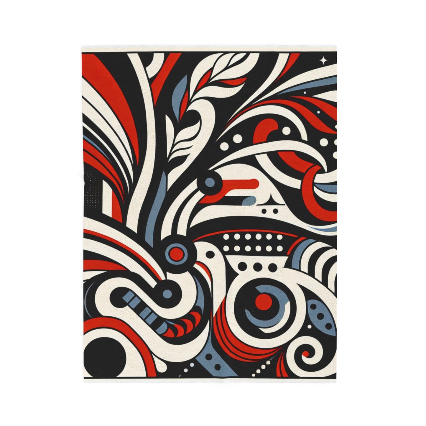 Circles and Curves in Motion - Plush Blanket