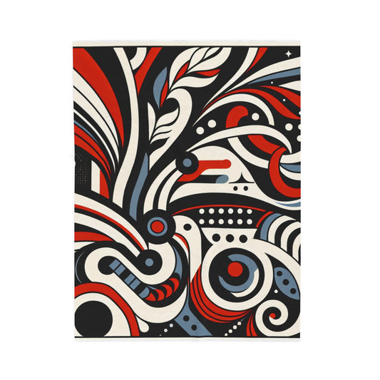 Circles and Curves in Motion - Plush Blanket