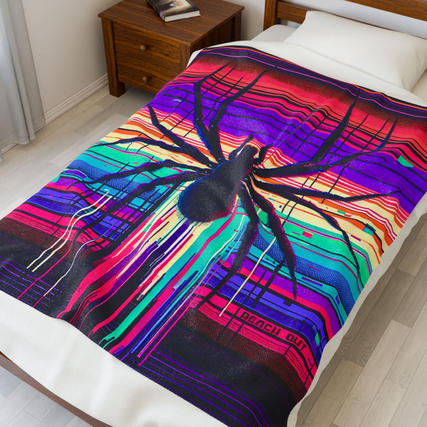 Arachnid Glitch- Plush Blanket