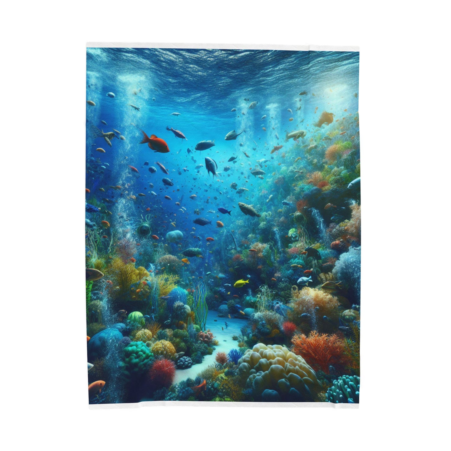 Undersea Marine Tapestry- Plush Blanket