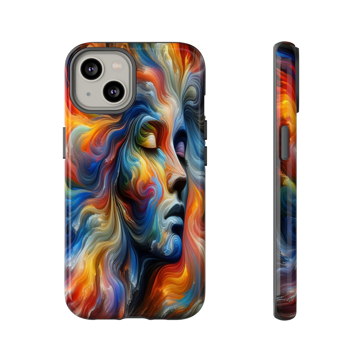 Custom Protective Whirlwind of Colors Iphone Case Compatible With Iphone 16 15 14 - Phone Cover