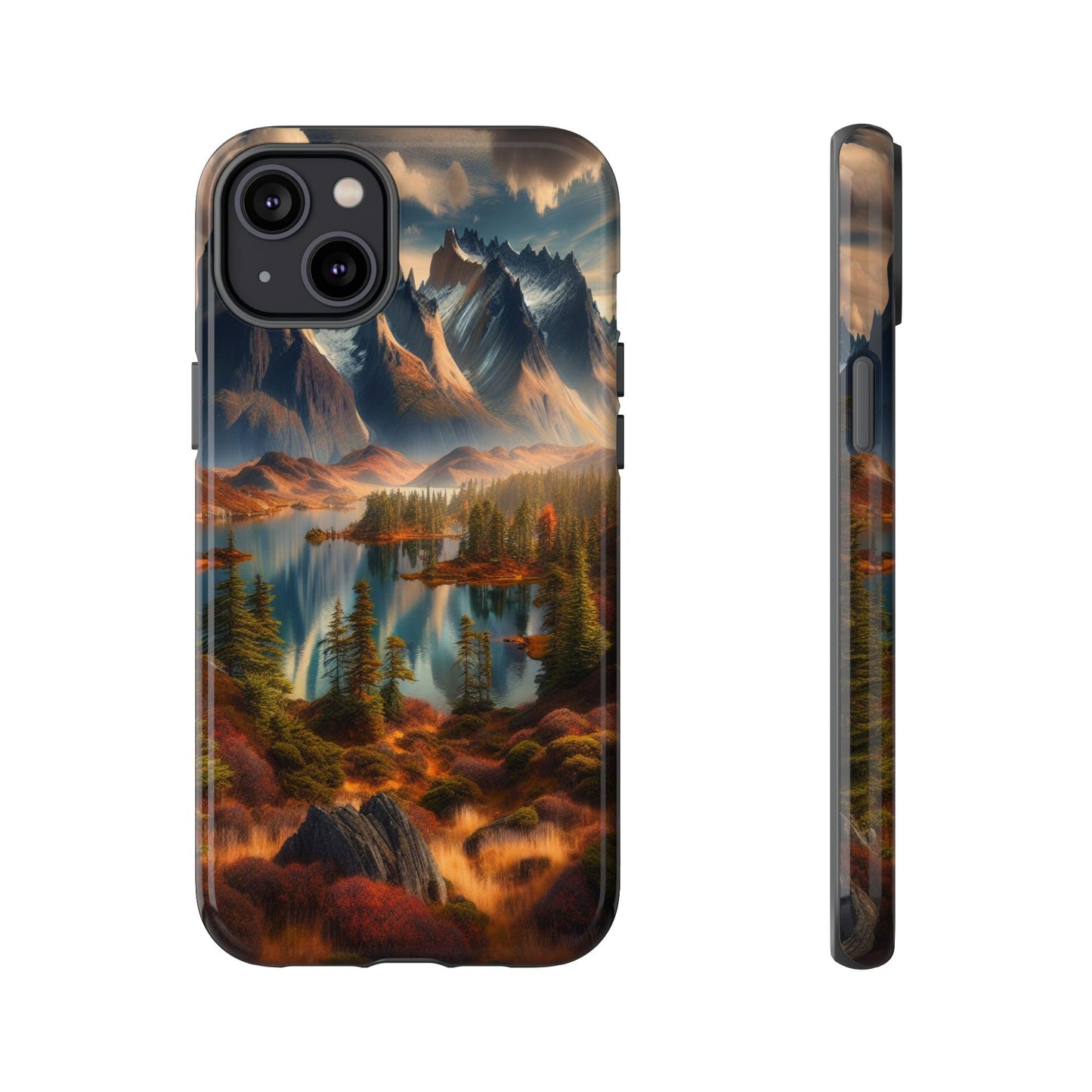 Custom ProtectiveMajestic Peaks and Tranquil WatersIphone Case Compatible With Iphone 16 15 14 - Phone Cover