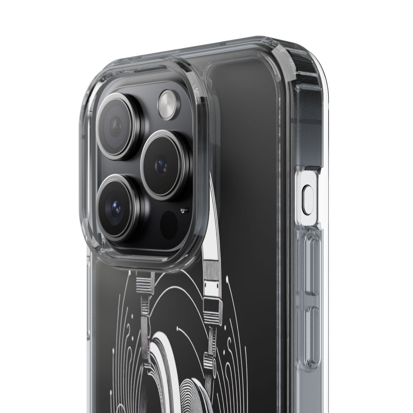 Transparent Sound Waves Unleashed Iphone Case Compatible With Iphone 16 15 14 - Clear Phone Cover