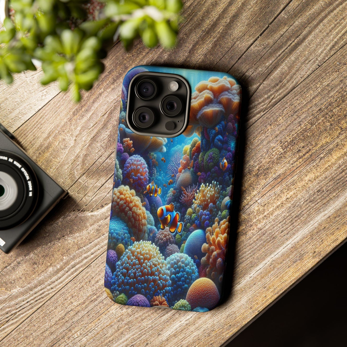 Custom ProtectiveUnderwater Paradise Alive with ColorIphone Case Compatible With Iphone 16 15 14 - Phone Cover