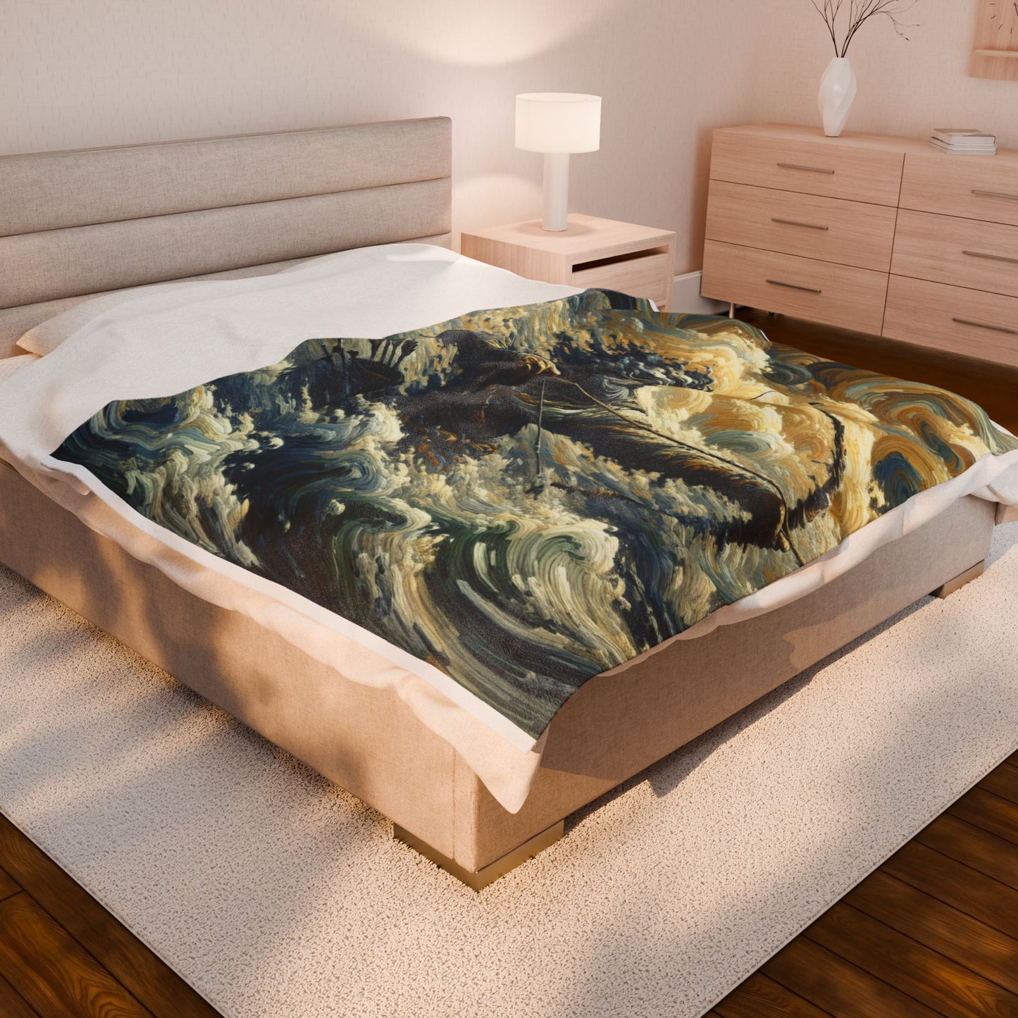 Stormy Archer at Sea - Plush Blanket