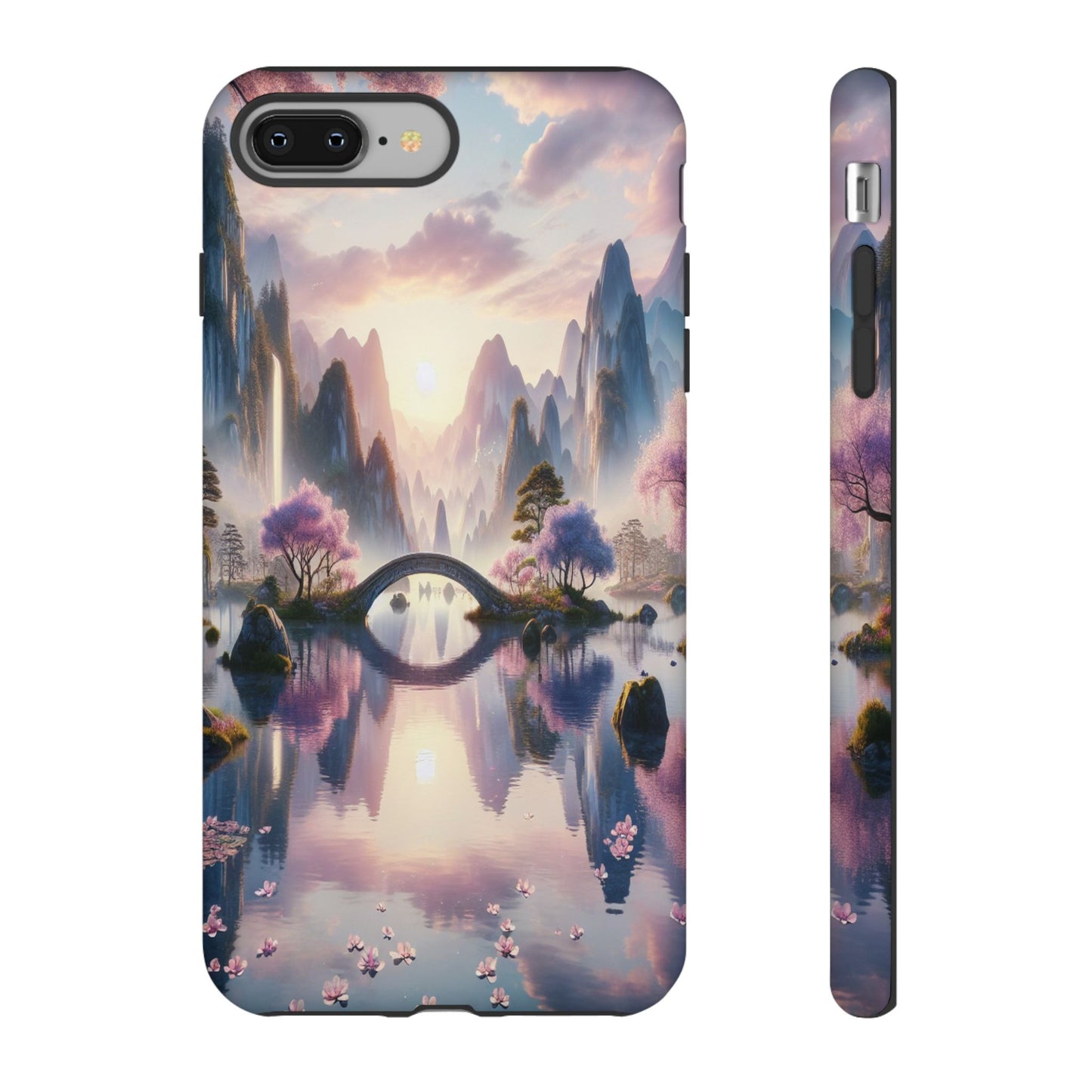 Ethereal Landscape Ablaze with Color - Phone Case